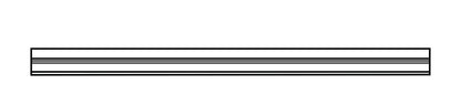 Corniche centrale Gabin D716M en pin, 90 cm – Rosiris, vue fabricant 1. Les autres modules éventuellement présentés sont vendus séparément.