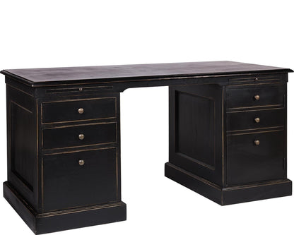 Bureau Auguste à caissons D295, 153 × 70 × 76 cm, vue officielle 1. Autres meubles et décoration vendus séparément.