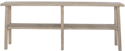 Grande console Anatole en pin recyclé D817, 180 × 30 × 70 cm, vue officielle 1. Autres meubles et décoration vendus séparément.