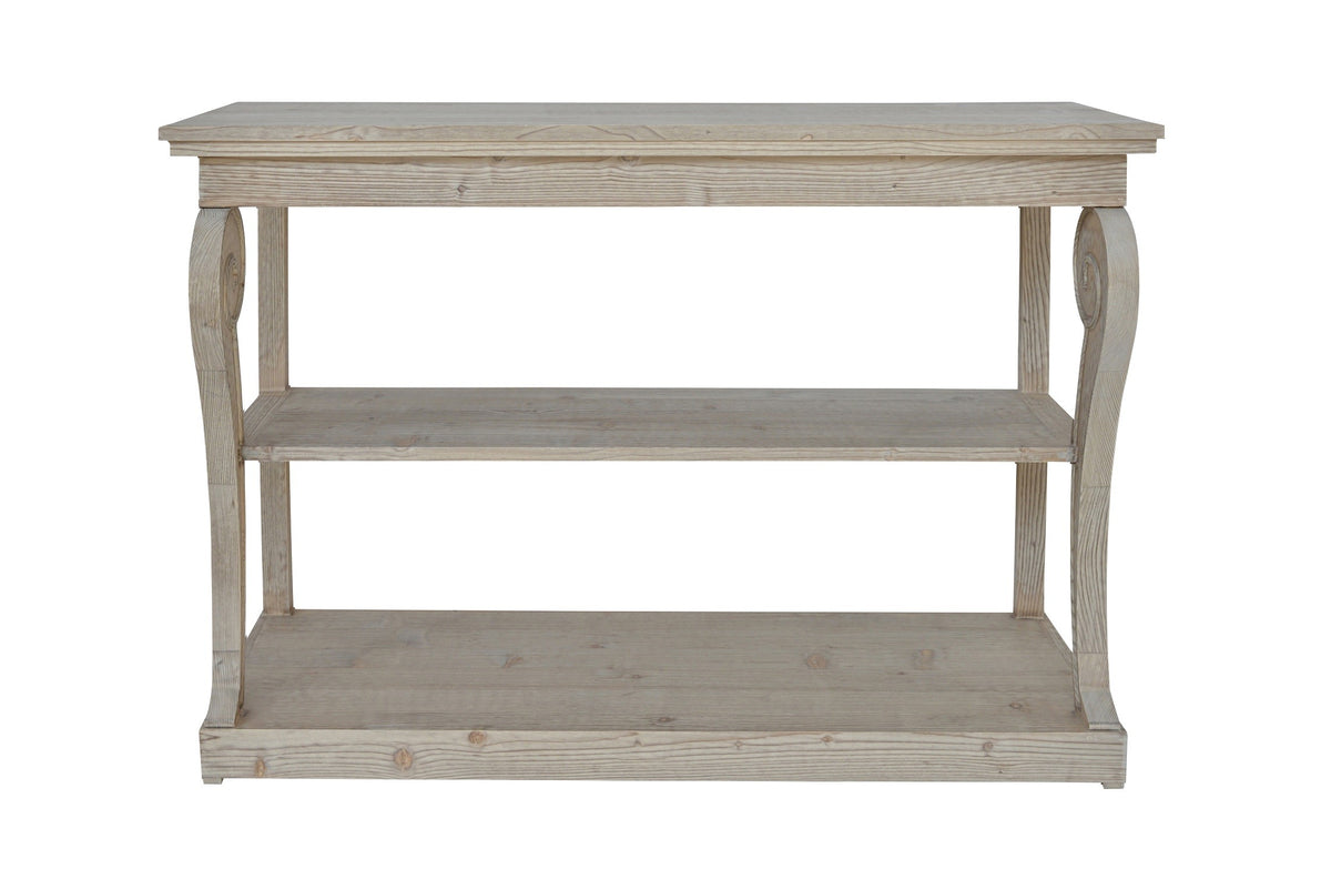 Console Élisa D820, 127 × 49 × 90 cm, vue officielle 2. Autres meubles et décoration vendus séparément.