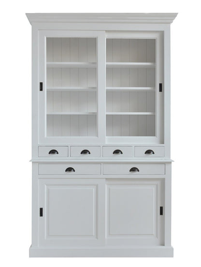 Ensemble de rangement à 4 portes coulissantes D215&D217, format 139 × 50 × 225 cm, vue officielle 1. Autres meubles et décoration vendus séparément.