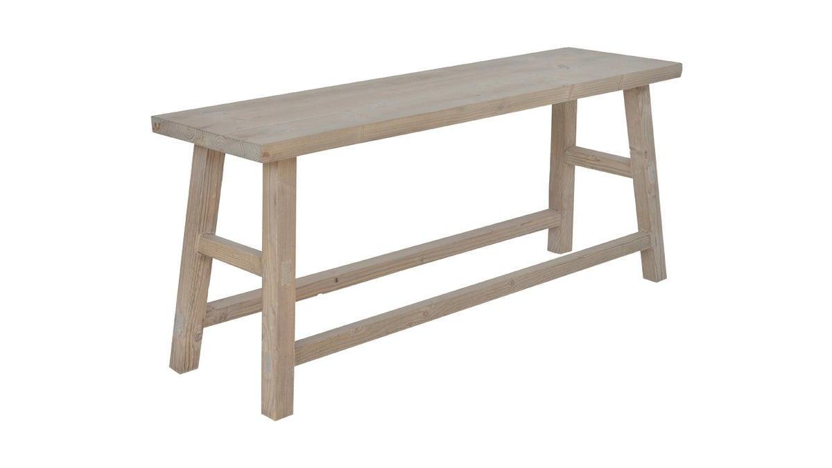 Banc Monastère D810, format 100 × 30 × 44 cm, vue officielle 2. Autres meubles et décoration vendus séparément.