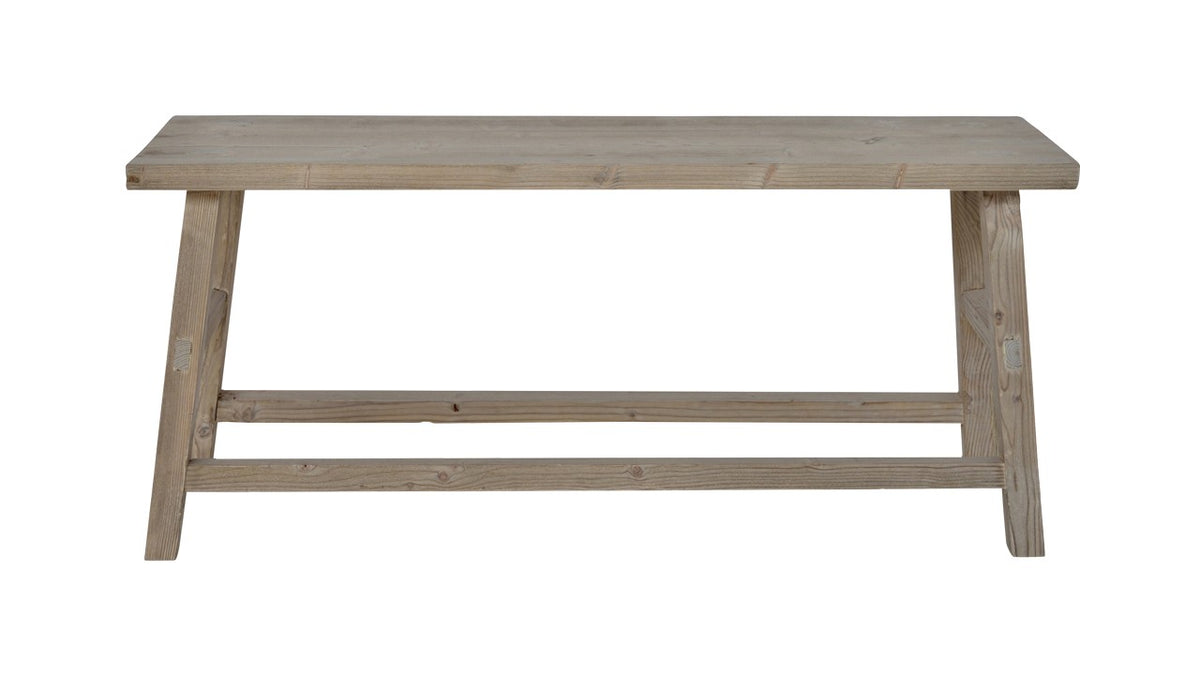 Banc Monastère D810, format 100 × 30 × 44 cm, vue officielle 1. Autres meubles et décoration vendus séparément.