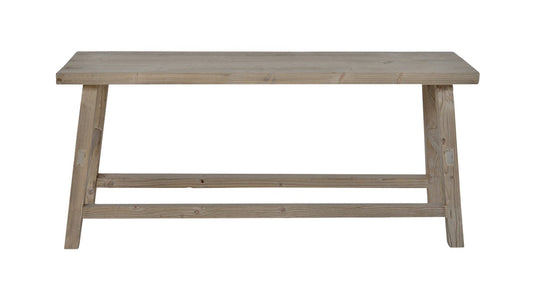 Banc Monastère D810, format 100 × 30 × 44 cm, vue officielle 1. Autres meubles et décoration vendus séparément.