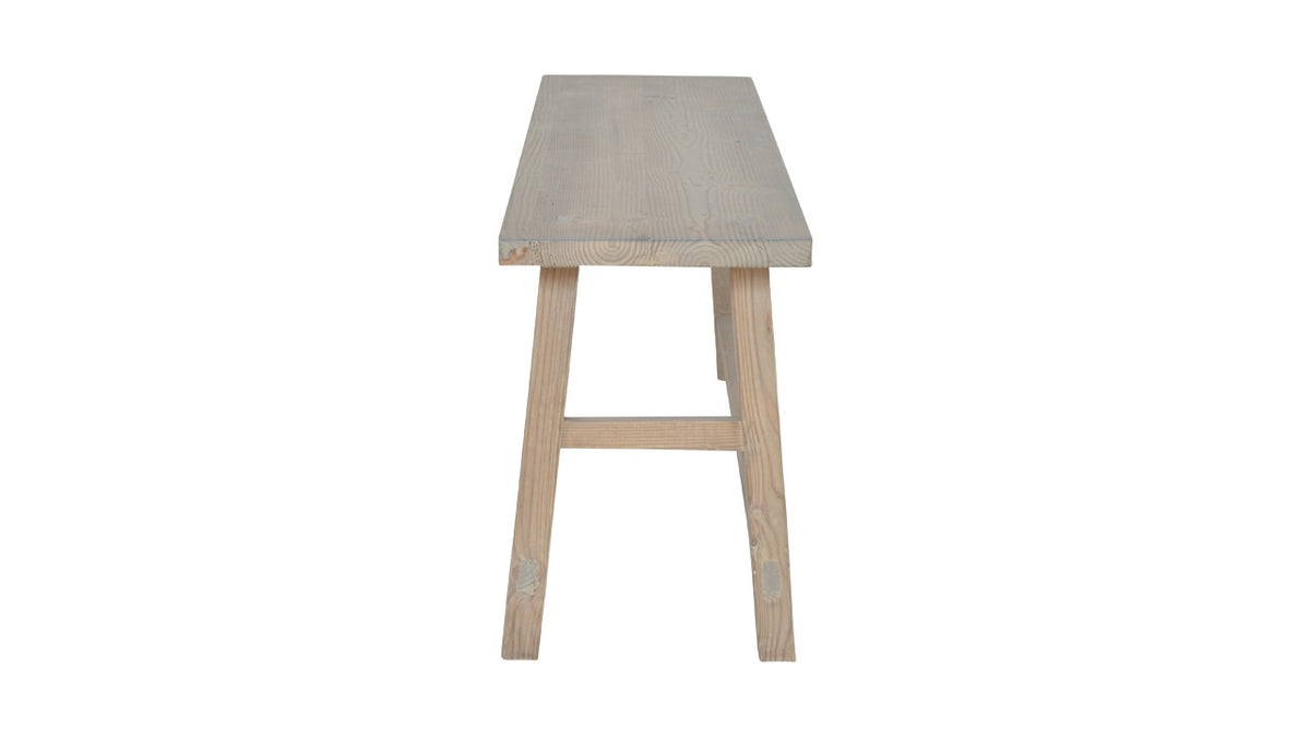 Banc Monastère D810, format 100 × 30 × 44 cm, vue officielle 3. Autres meubles et décoration vendus séparément.