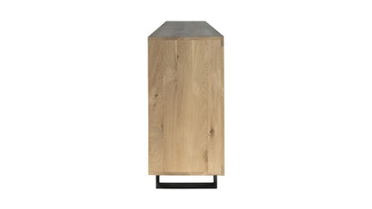 Enfilade Loft en chêne D858C, 200 × 45 × 90 cm, vue fabricant 4. Autres meubles et décoration vendus séparément.