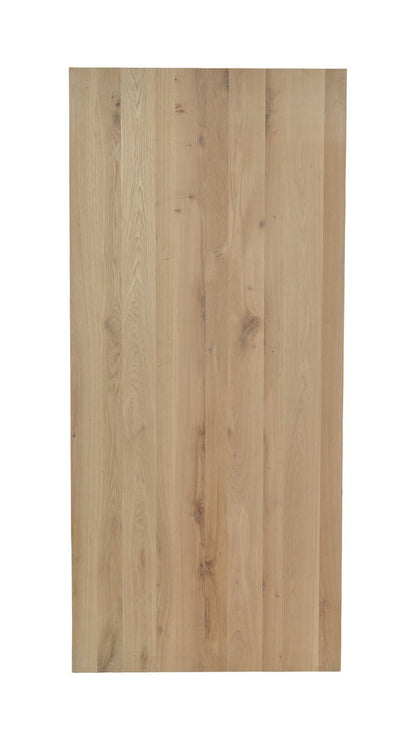 Plateau de table à chant biseauté CB, format 240 × 100 × 4 cm, vue officielle 3. Autres meubles et décoration vendus séparément.