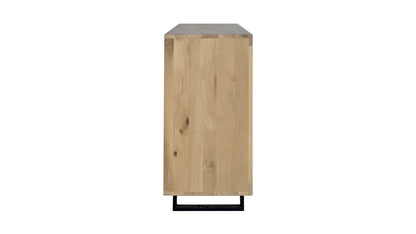 Enfilade Loft en chêne, 2 portes D861C, 116 × 45 × 90 cm, vue fabricant 2. Autres meubles et décoration vendus séparément.