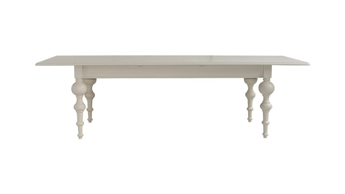 Table à rallonges Florence D563EXT, format 140 × 140 × 78 cm, vue officielle 6. Autres meubles et décoration vendus séparément.