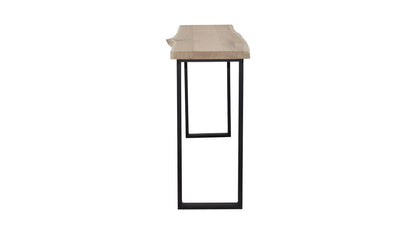 Console Harlem en chêne D870C, 120 × 35 × 79 cm, vue fabricant 2. Autres meubles et décoration vendus séparément.