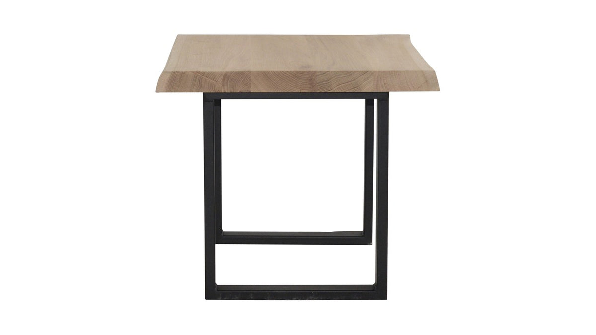 Bout de canapé Harlem en chêne D871C, 50 × 50 × 40 cm, vue fabricant 3. Autres meubles et décoration vendus séparément.