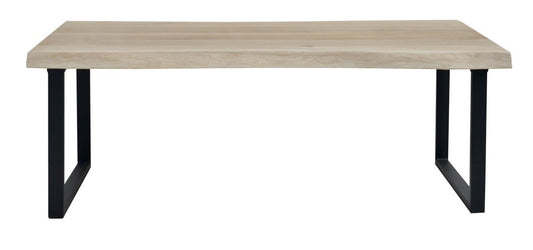 Table basse Harlem en chêne D872C, 120 × 60 × 40 cm, vue fabricant 1. Autres meubles et décoration vendus séparément.