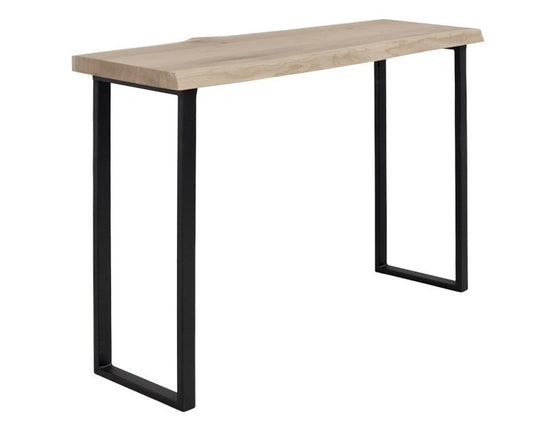 Console Harlem en chêne D870C, 120 × 35 × 79 cm, vue fabricant 1. Autres meubles et décoration vendus séparément.