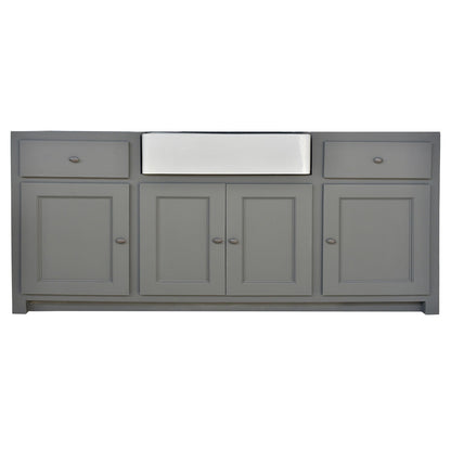 Vue 1 du module de cuisine Rosiris C511 en pin, quatre portes et deux tiroirs, largeur 155 cm.