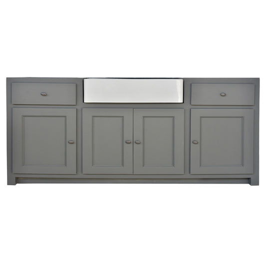 Vue 1 du module de cuisine Rosiris C511 en pin, quatre portes et deux tiroirs, largeur 155 cm.