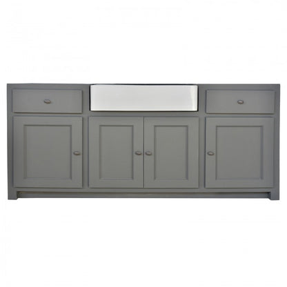 Vue 2 du module de cuisine Rosiris C511 en pin, quatre portes et deux tiroirs, largeur 155 cm.