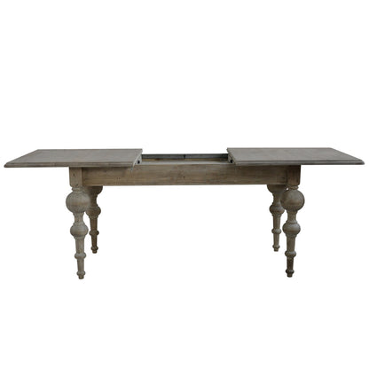Table à rallonges Florence D563EXT, format 140 × 140 × 78 cm, vue officielle 3. Autres meubles et décoration vendus séparément.