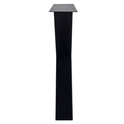 Pieds de table métalliques en X, lot de 2 LD811, format 89 x 74 (section metal 12x6 cm), vue officielle 2. Autres meubles et décoration vendus séparément.