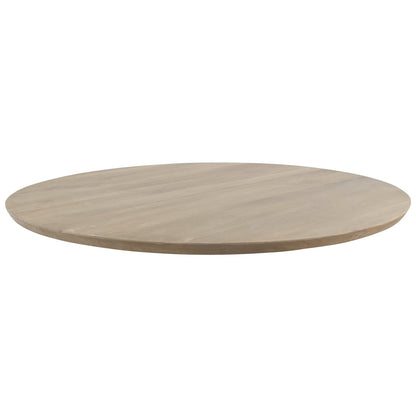 Plateau de table à chant biseauté CB, format 150 × 150 × 4 cm, vue officielle 1. Autres meubles et décoration vendus séparément.