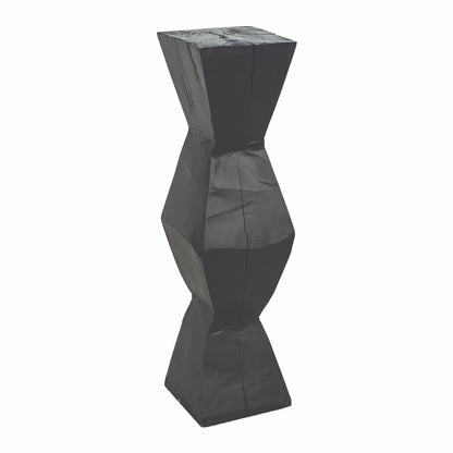Colonne en pin, hauteur 83 cm COL80, 22 × 22 × 83 cm, vue officielle 3. Autres meubles et décoration vendus séparément.