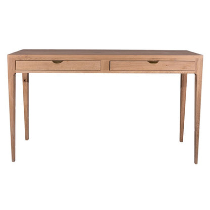 Console Ernest D883C en chêne, 2 tiroirs, 130 cm, vue principale.
