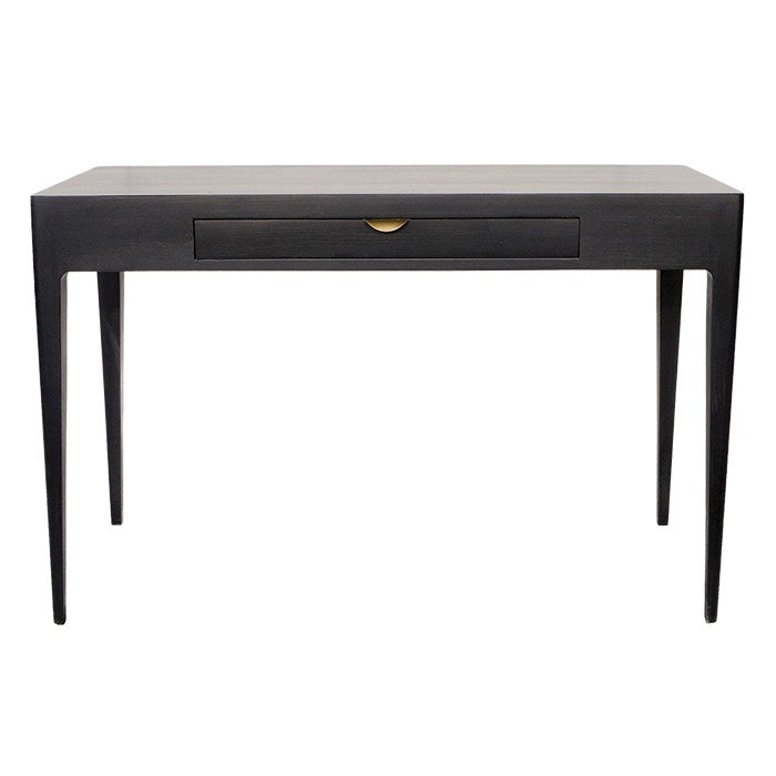 Bureau Ernest en pin D888, 120 × 52 × 77 cm, vue officielle 1. Autres meubles et décoration vendus séparément.