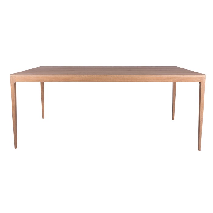 Table Ernest D892C en chêne, 140 × 90 × 76 cm, vue officielle 1. Autres meubles et décoration vendus séparément.