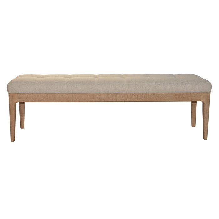 Banc Ernest en chêne DT73, vue officielle 2. Siège vendu à l’unité.