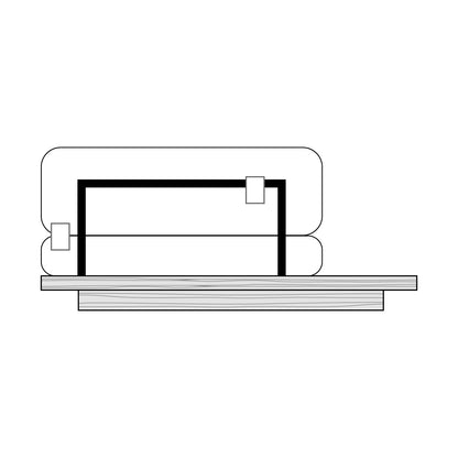 Module de canapé Pure DT66D, vue fabricant 3. Autres éléments vendus séparément.