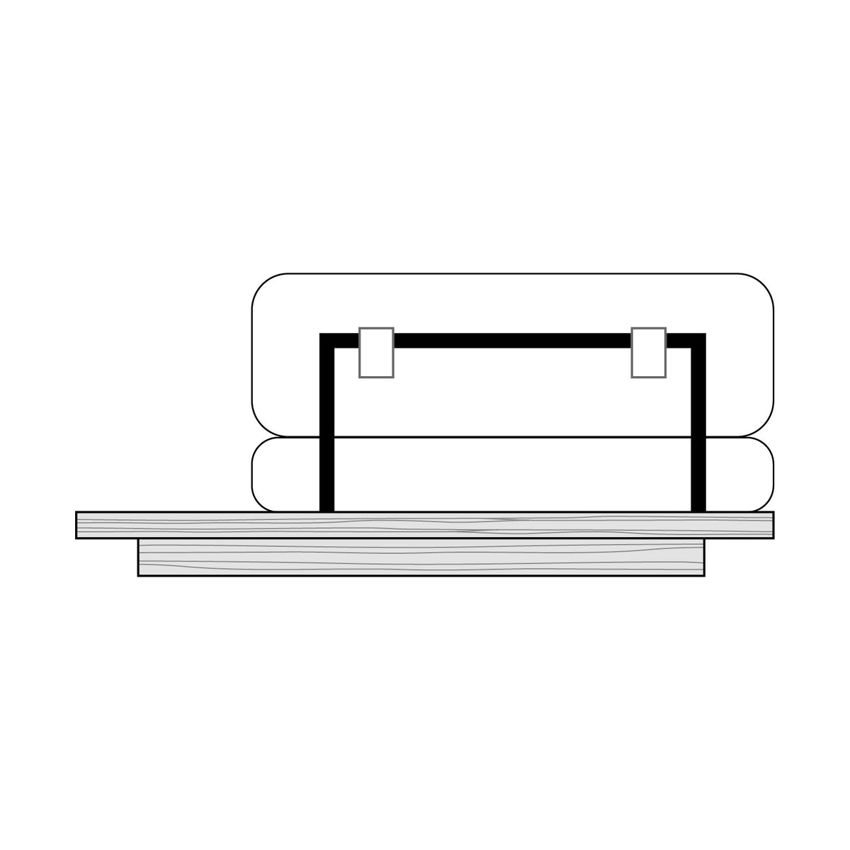 Module de canapé Pure DT66G, vue fabricant 3. Autres éléments vendus séparément.