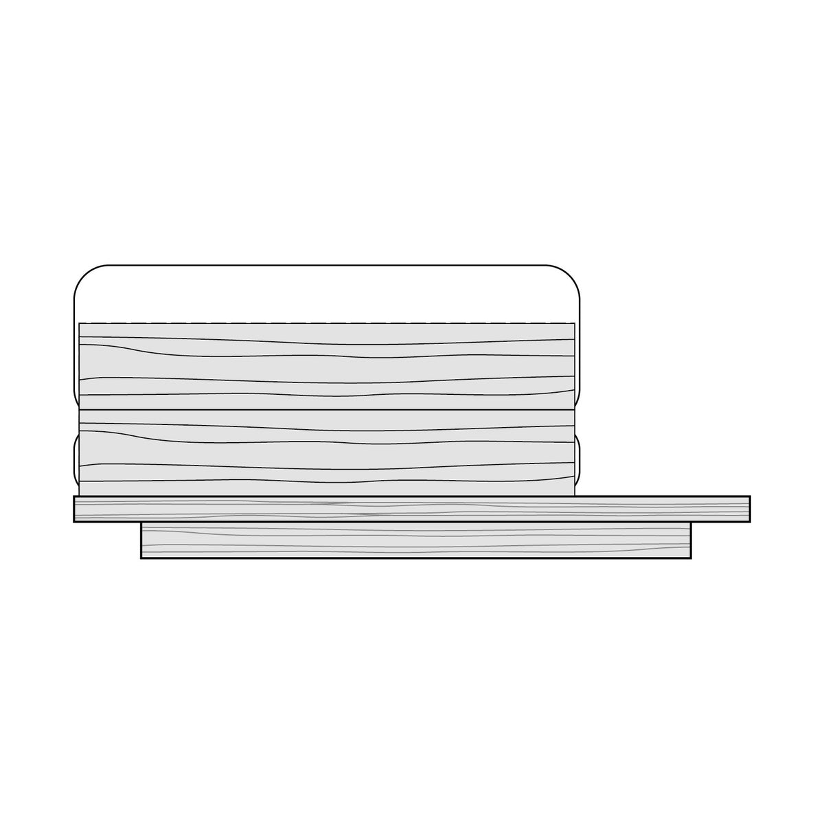 Module de canapé Pure DT67G, vue fabricant 3. Autres éléments vendus séparément.