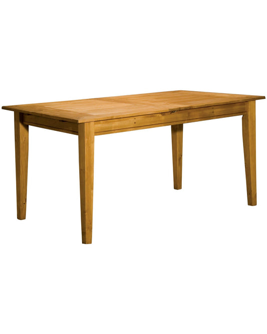 Table à rallonges en pin D438, 160 × 90 × 78 cm, vue officielle 1. Autres meubles et décoration vendus séparément.