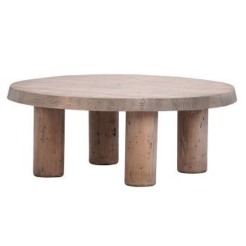 Table basse ronde Solara D915, 90 × 90 × 35 cm, vue officielle 1. Autres meubles et décoration vendus séparément.