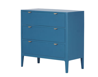 Commode Ernest, 3 tiroirs D920, 90 × 45 × 90 cm, vue officielle 2. Autres meubles et décoration vendus séparément.