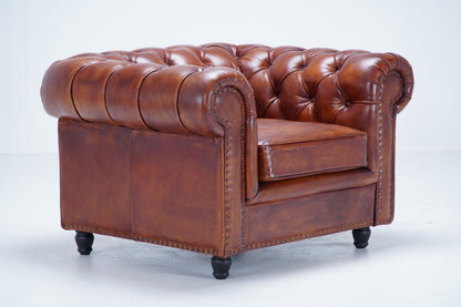 Fauteuil Chesterfield DT31, vue officielle 4. Siège vendu à l’unité.