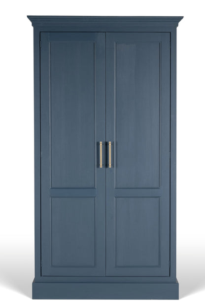 Vue 1 de l’armoire de cuisine Gustave Rosiris D935 en pin massif, 2 portes.