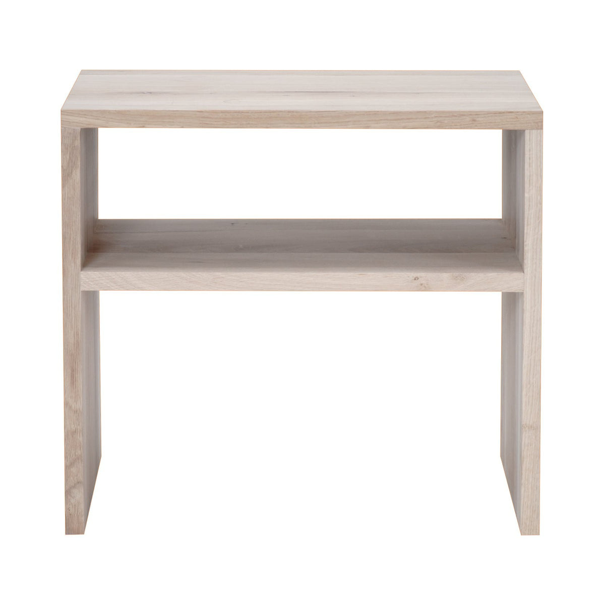 Chevet en chêne D894C, 50 × 40 × 45 cm, vue fabricant 3. Autres meubles et décoration vendus séparément.