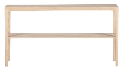 Console Ernest avec étagère D941C, 150 × 35 × 78 cm, vue fabricant 2. Autres meubles et décoration vendus séparément.
