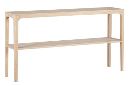 Console Ernest avec étagère D941C, 150 × 35 × 78 cm, vue fabricant 1. Autres meubles et décoration vendus séparément.