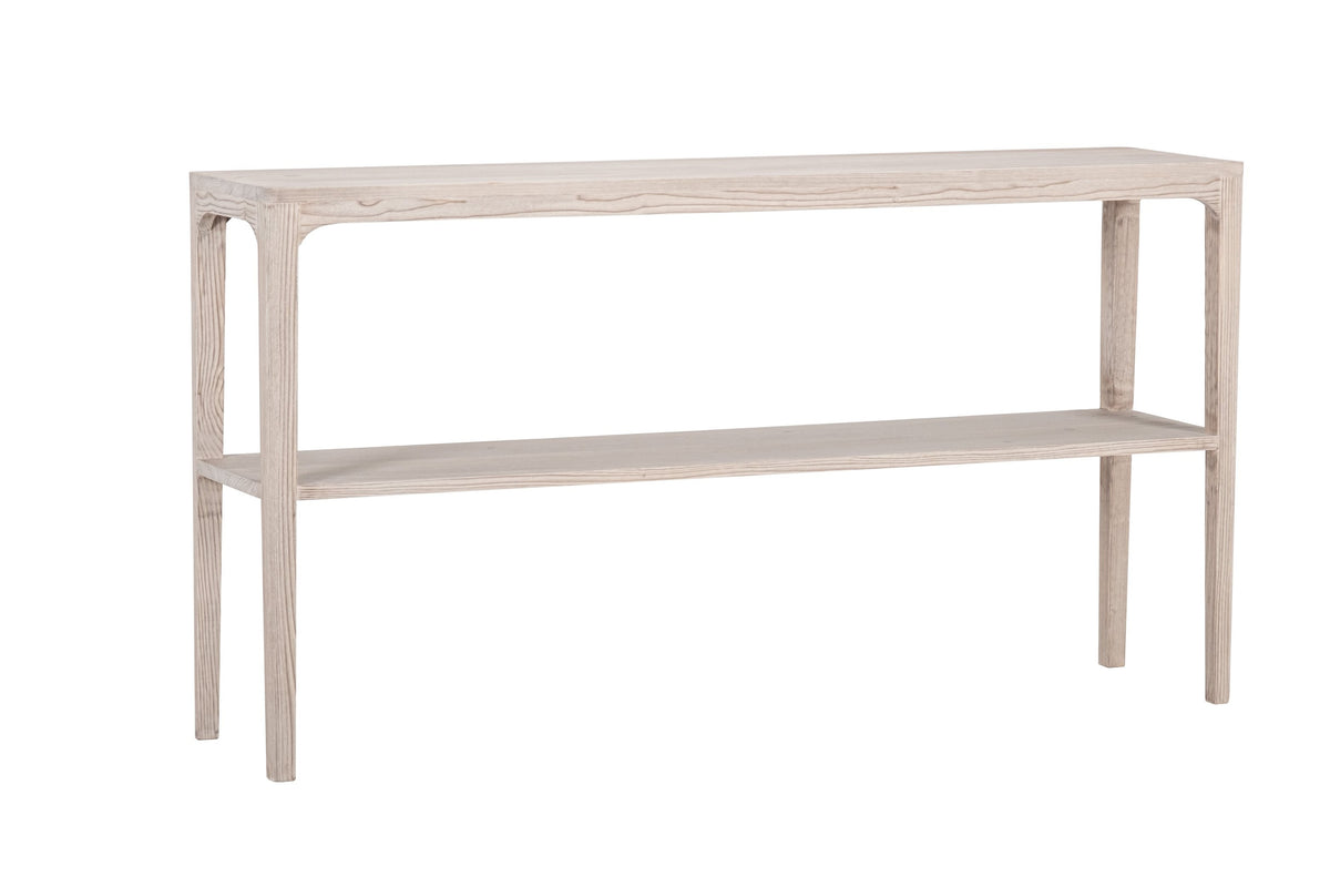 Console Ernest D941 avec étagère, 150 cm en pin, vue principale.