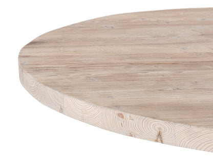 Table ronde Honoré D949BARN, format 140 × 140 × 75 cm, vue officielle 4. Autres meubles et décoration vendus séparément.