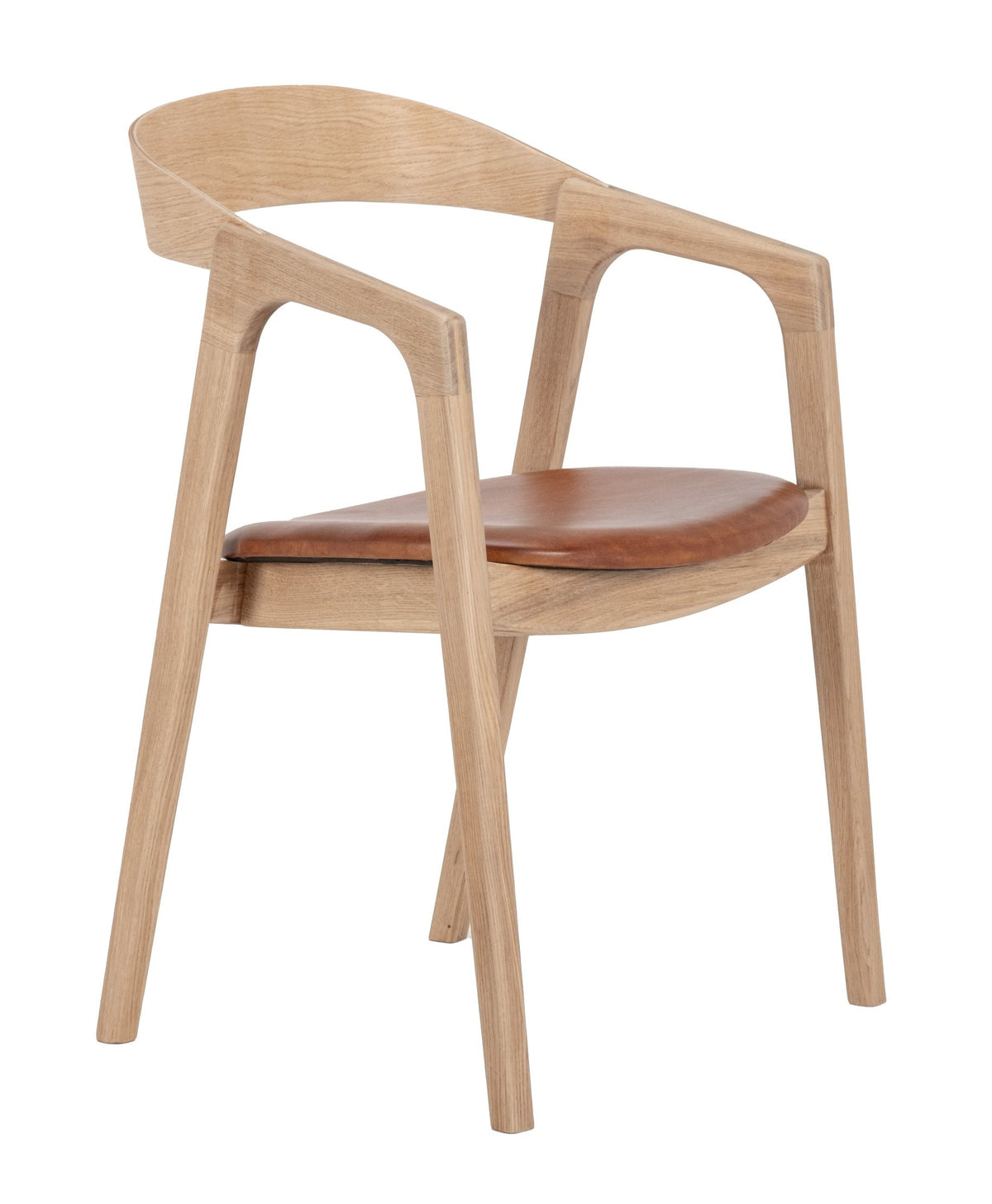 Chaise Lina en chêne DT85, vue officielle 2. Siège vendu à l’unité.
