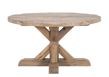 Table ronde Honoré D949CBARN, Ø 140 × H 75 cm, vue fabricant 1. Autres meubles et décoration vendus séparément.