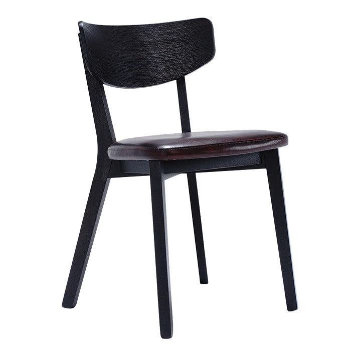 Chaise Giverny en chêne DT83, vue officielle 1. Siège vendu à l’unité.