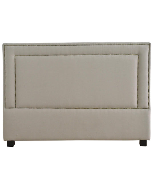 Tête de lit rembourrée DT641, format 100 × 9 × 126 cm, vue officielle 1. Tête de lit seule.