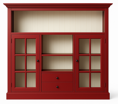 Vitrine, 2 portes et 2 tiroirs Rosiris D582, vue officielle du fabricant 3. Autres articles et accessoires vendus séparément.