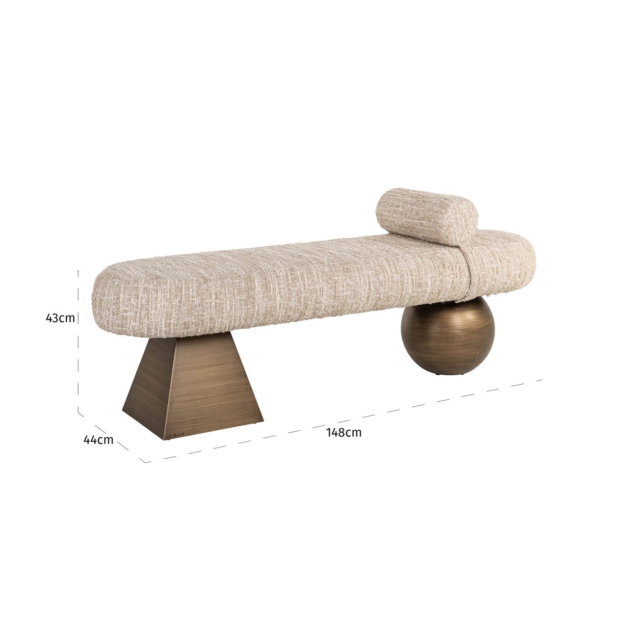 Bench Geneva beige