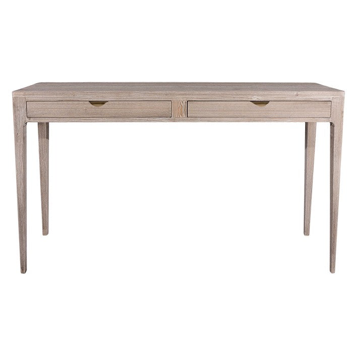 Console Ernest D883, 2 tiroirs, 130 cm en pin, vue principale.