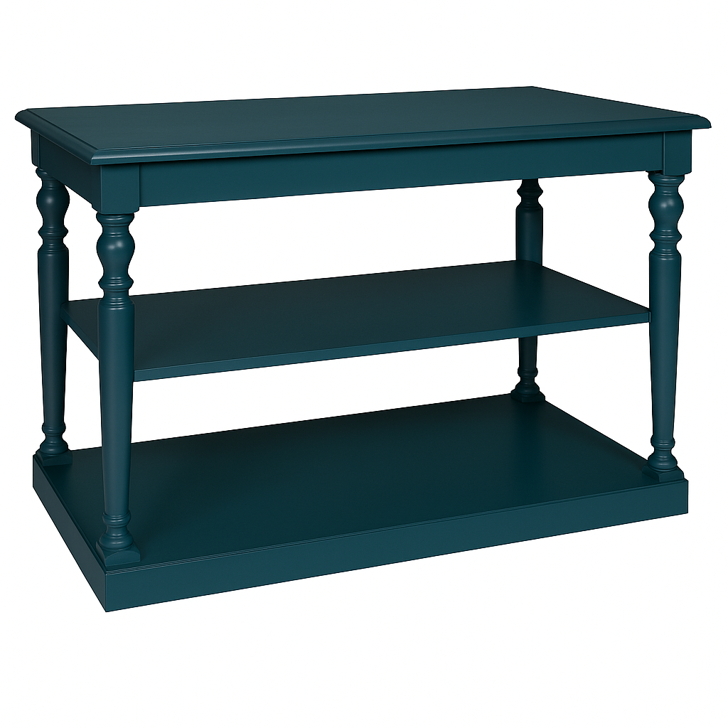 Petite table de drapier D274, 110 × 60 × 90 cm, vue officielle 3. Autres meubles et décoration vendus séparément.