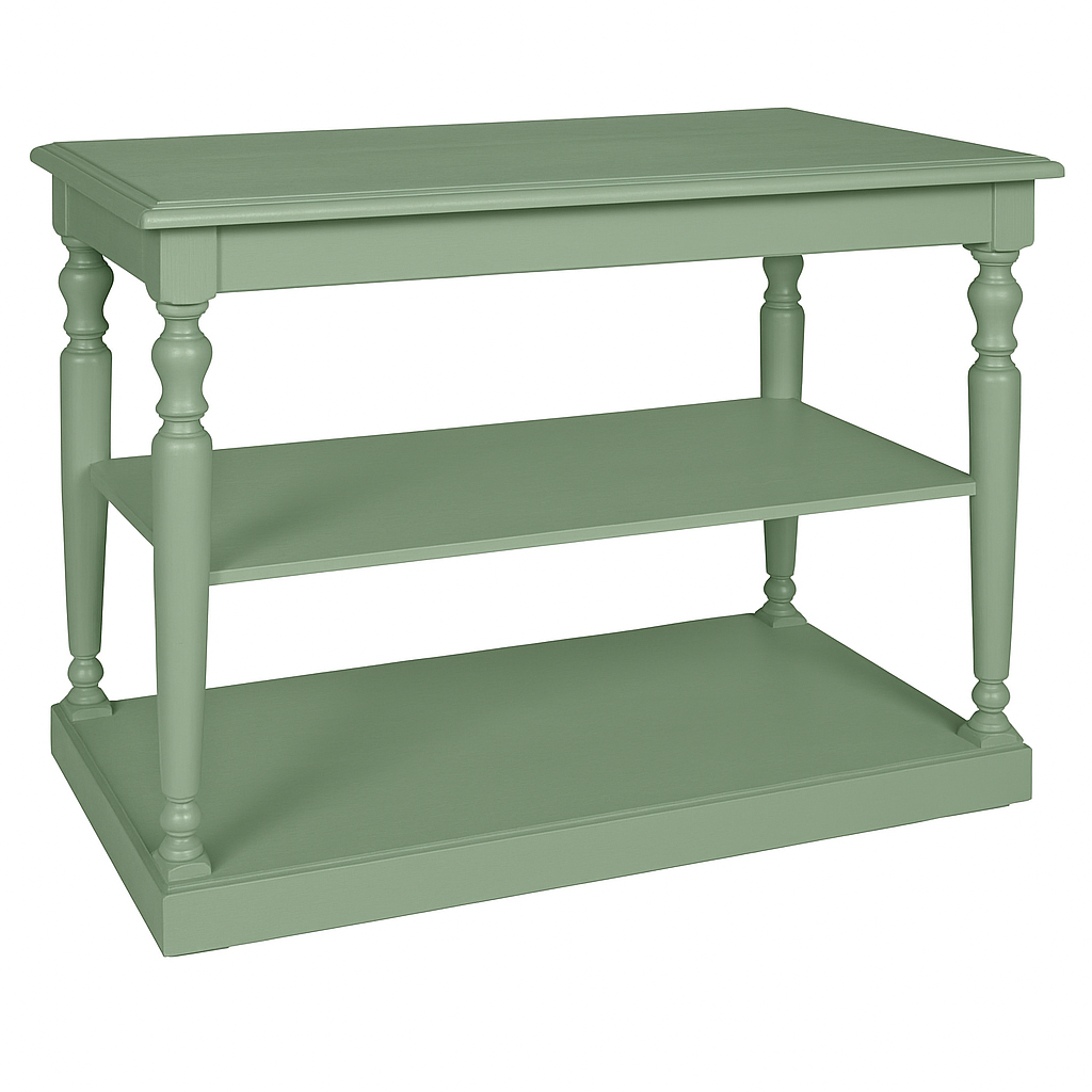 Petite table de drapier D274, 110 × 60 × 90 cm, vue officielle 4. Autres meubles et décoration vendus séparément.